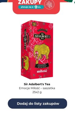 Herbata Emocje Miłość - saszetka 25x2 g promocja w Dino