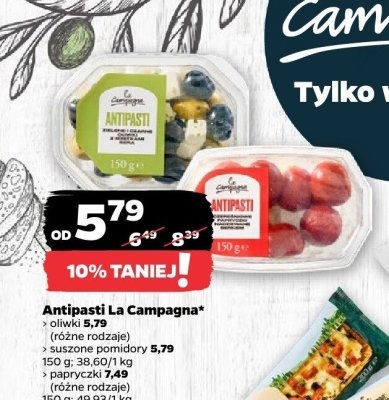 Antipasti - oliwki, różne rodzaje promocja w Netto
