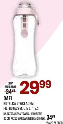 Butelka z wkładem chłodzącym DAFI FILTER promocja w Drogerie Natura