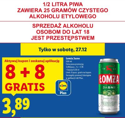 Piwo promocja w Lidl