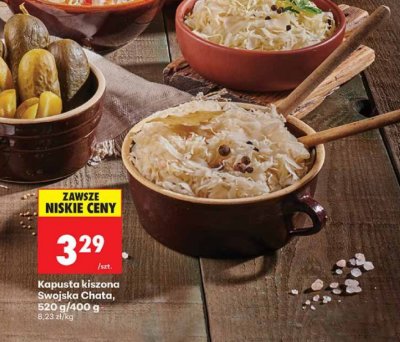 Kapusta kiszona  promocja w Biedronka