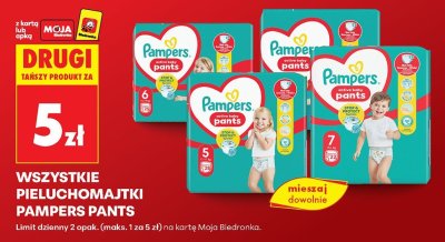 Pieluchomajtki Pampers Pants promocja w Biedronka
