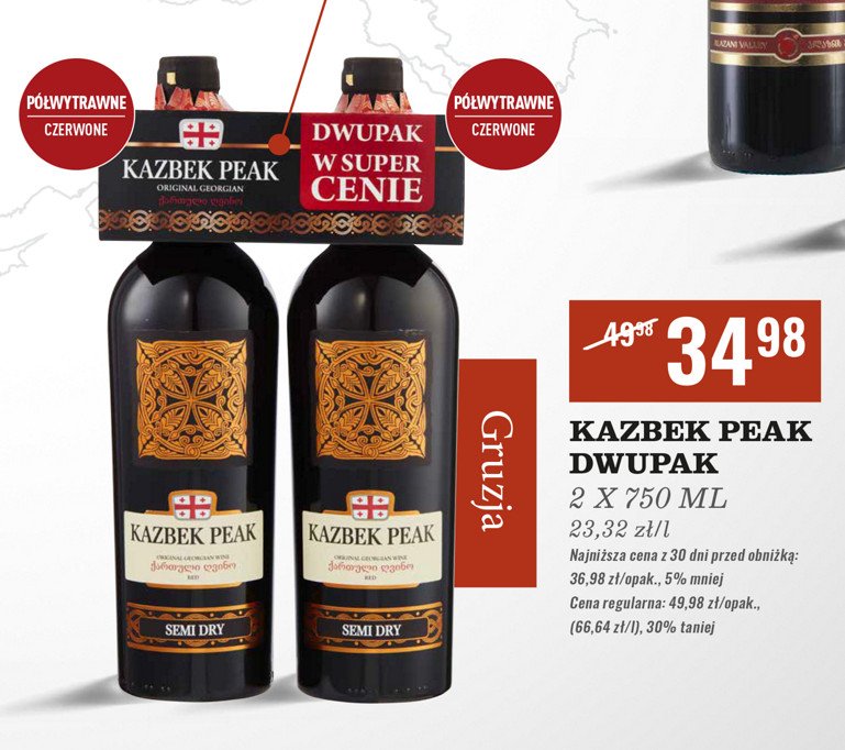 Wino Kazbek peak promocja