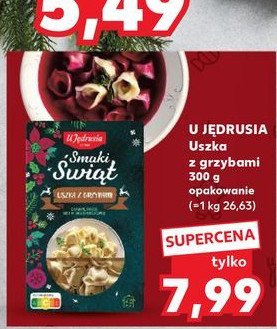 Uszka z grzybami U jędrusia promocja w Kaufland