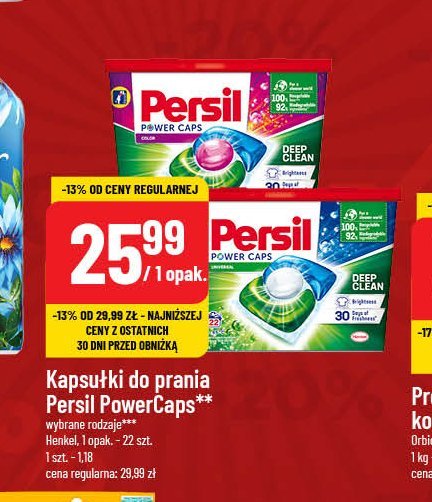 Kapsułki do prania deep clean color promocja w POLOmarket