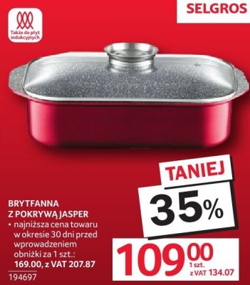 Brytfanna z pokrywą Jasper promocja w Selgros