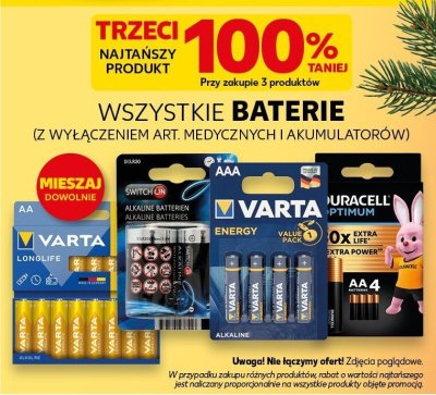Baterie różne rodzaje promocja w Kaufland