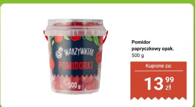 Pomidor papryczkowy 500 g promocja w Biedronka
