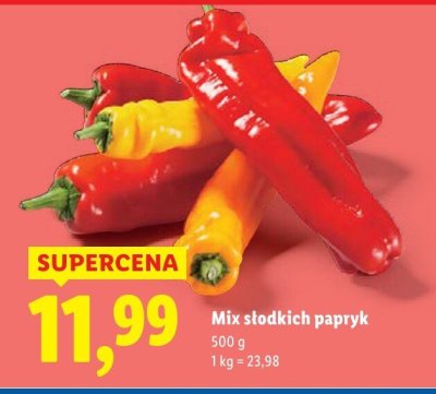 Mix słodkich papryk promocja w Lidl