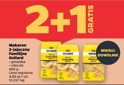 Makaron 2-jajeczny Familijne gniazdka  promocja w Netto