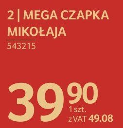 Mega czapka Mikołaja promocja w Selgros