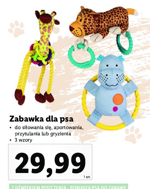 Zabawka dla psa do przytulania Zoofari promocja
