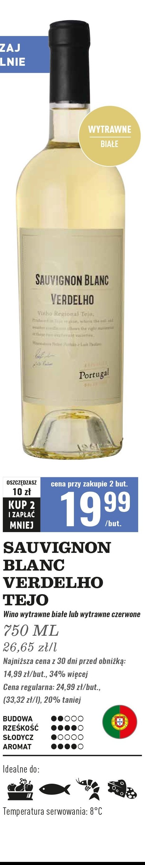 Wino Sauvignon blanc verdelho promocja