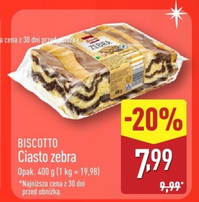 Ciasto zebra promocja w Aldi