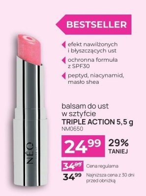 Balsam do ust NEO w sztyfcie TRIPLE ACTION 5,5 g promocja w NEONAIL & NEO MAKE UP