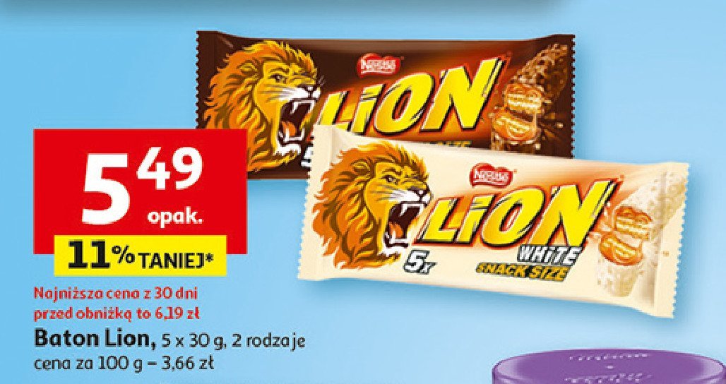 Baton Lion white promocja
