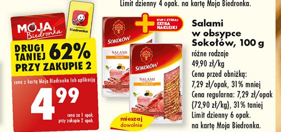 Salami w obsypce nuss Sokołów promocja