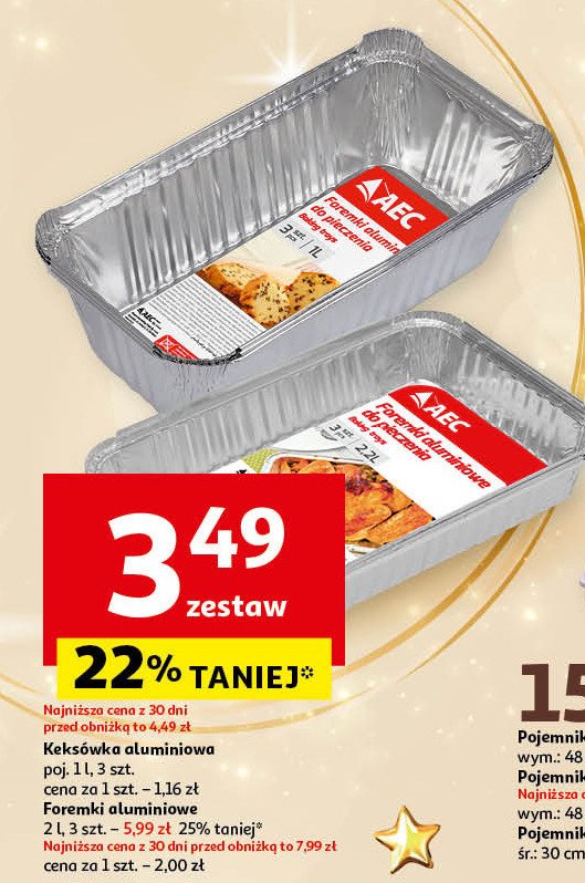 Keksówka aluminiowa 2 l Aec promocja