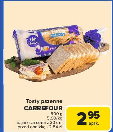 Chleb tostowy pszenny Carrefour promocja w Carrefour Market