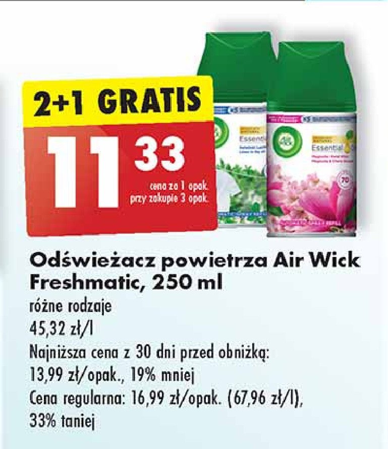 Wkład świeżość letniego poranka Air wick freshmatic life scents promocja