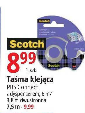 Ta艣ma dwustronna 12 mm x 3.8 m Scotch promocja