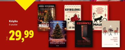 Książka, 6 tytułów promocja w Lidl