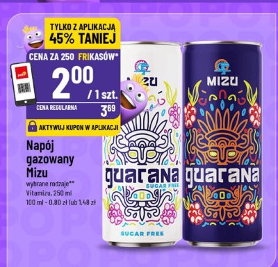 Napój gazowany Mizu guarana promocja w POLOmarket