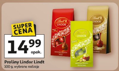 Praliny Lindor Lindt 100 g, wybrane rodzaje promocja w Auchan