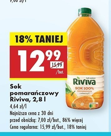 Sok pomarańczowy Riviva promocja