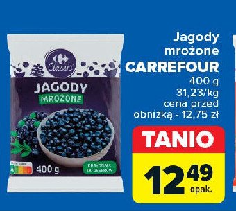 Jagody mrożone Carrefour promocja w Carrefour Market