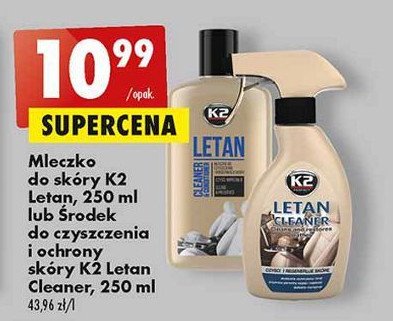 Mleczko do sk贸ry K2 letan promocja