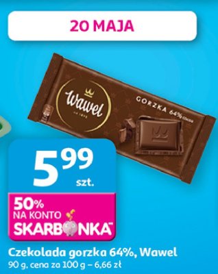 Czekolada gorzka 64 % Wawel promocja