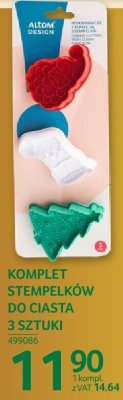 Komplet 5 stempelków do ciasta 3 sztuki promocja w Selgros