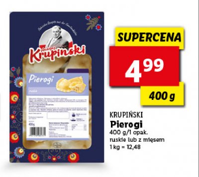Pierogi z mi臋sem Krupinski promocja