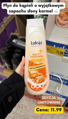 Płyn do kąpieli o zapachu słony karmel promocja w Kaufland