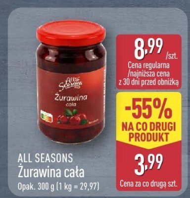 Żurawina cała promocja w Aldi