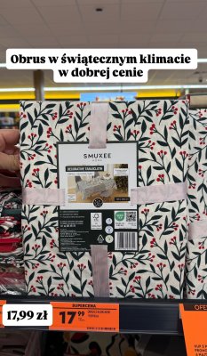 Obrus dekoracyjny SMUKEE HOME promocja w Biedronka
