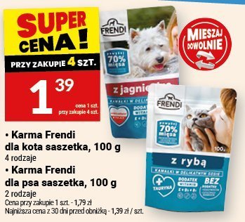 Karma Frendi dla kota saszetka 100g 2 rybą promocja w Twój Market