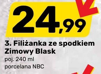 Filiżanka ze spodkiem Zimowy Blask promocja w Bricomarche