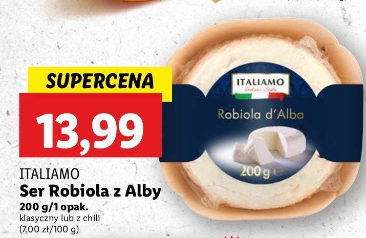 Ser robiola z alby chilli Italiamo promocja