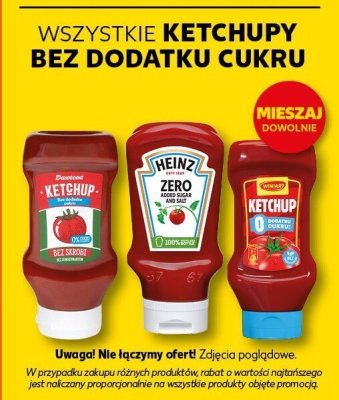 Wszystkie ketchupy bez dodatku cukru promocja w Kaufland