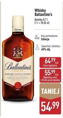 Whisky Ballantine's finest x ac/dc promocja w Aldi