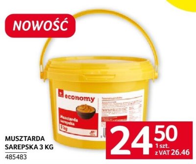 Musztarda sarepska 3 KG economy promocja w Selgros