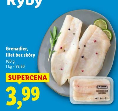 Filet Grenadier bez skóry promocja w Lidl