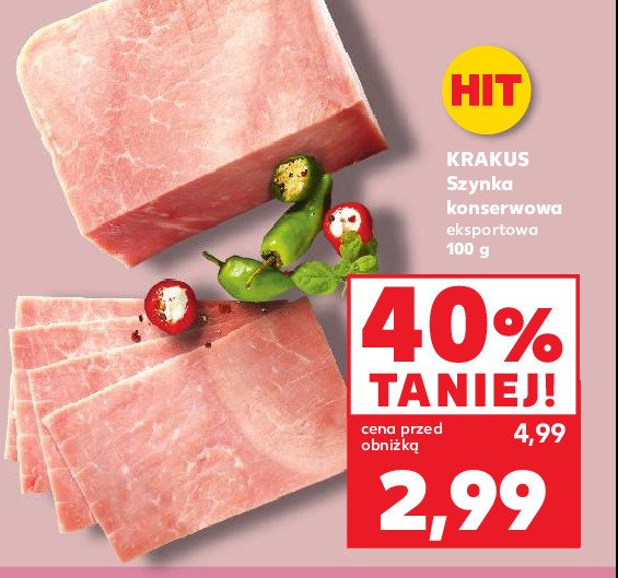 Szynka konserwowa Krakus animex promocja w Kaufland