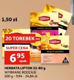 Herbata brzoskwinia i mango Lipton fruit infusion promocja