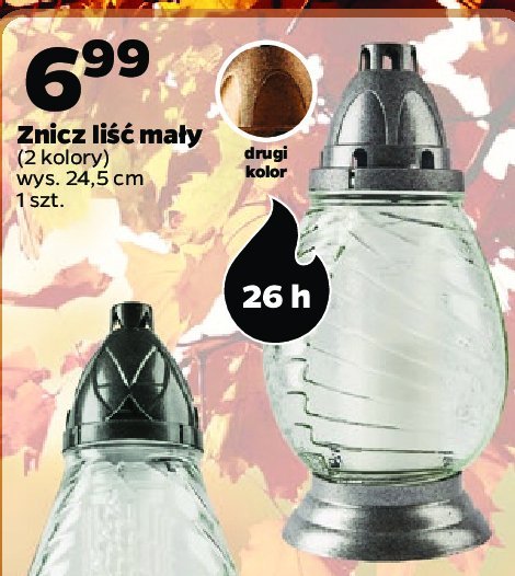 Znicz li艣膰 ma艂y 24.5 cm promocja