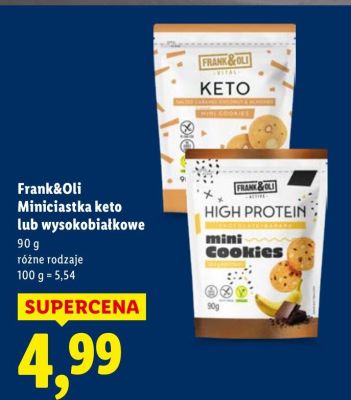 Miniciastka wysokobiałkowe różne rodzaje promocja w Lidl