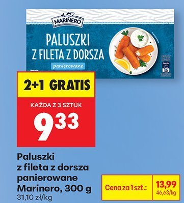 Paluszki rybne z fileta z dorsza panierowane promocja w Biedronka