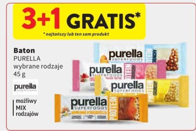 Baton Purella Superfoods wybrane rodzaje możliwy Mix promocja w Intermarche